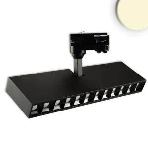 Projecteur sur rail triphasé raster, 35W, 3000 ou 4000K, noir