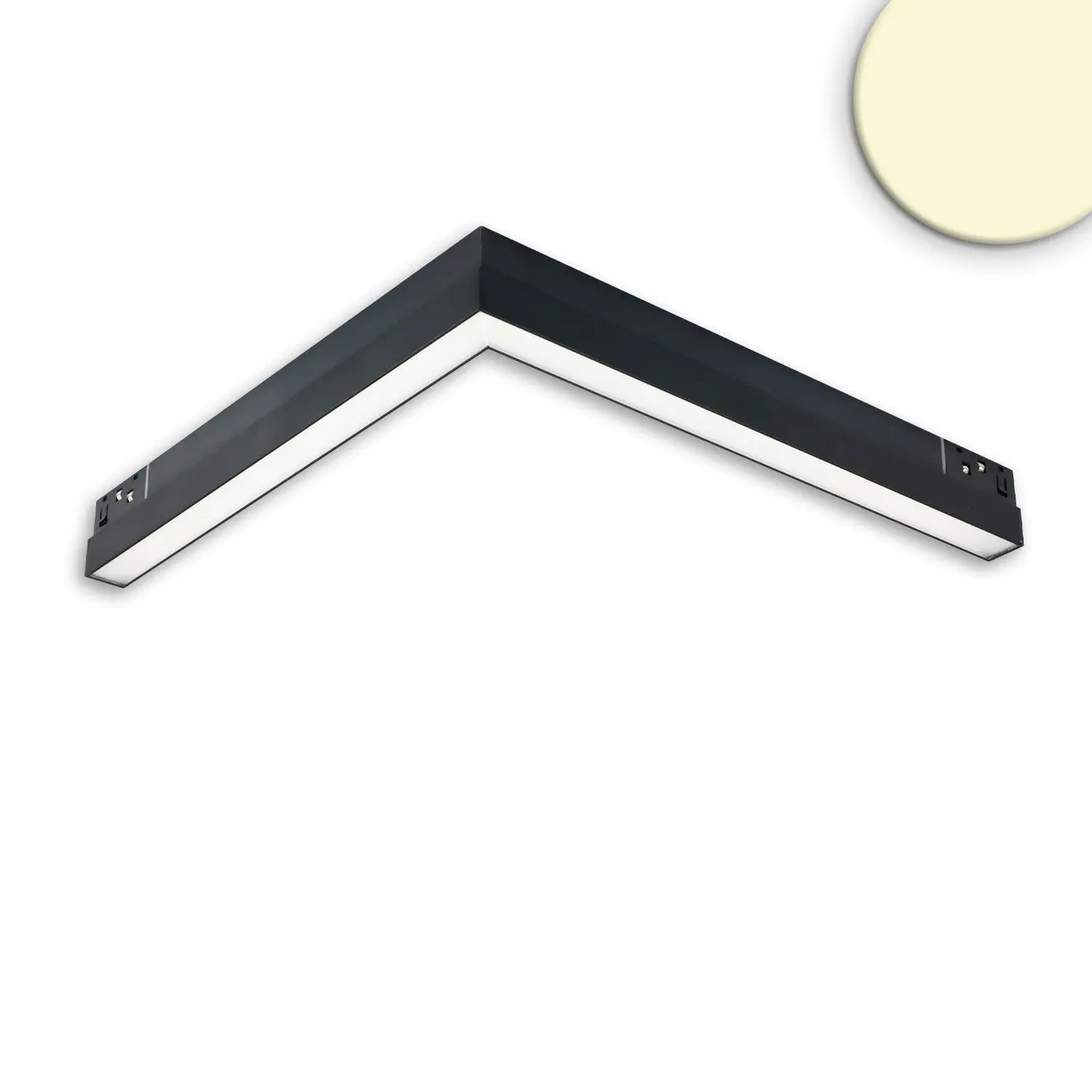 Luminaire d'angle horizontal Track48 , 20W, 3000K, noir