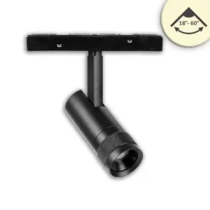 Projecteur focalisable Track48, 7W, 3000K, noir