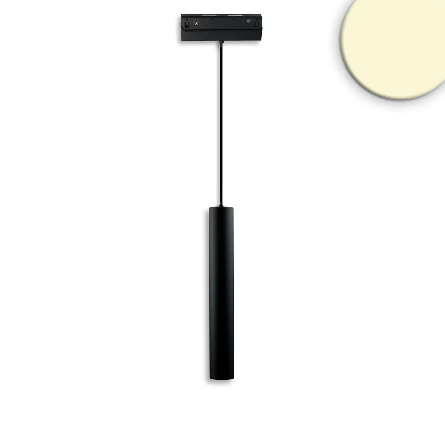 Luminaire suspendu Pipe Track48, 7W, 3000K, noir