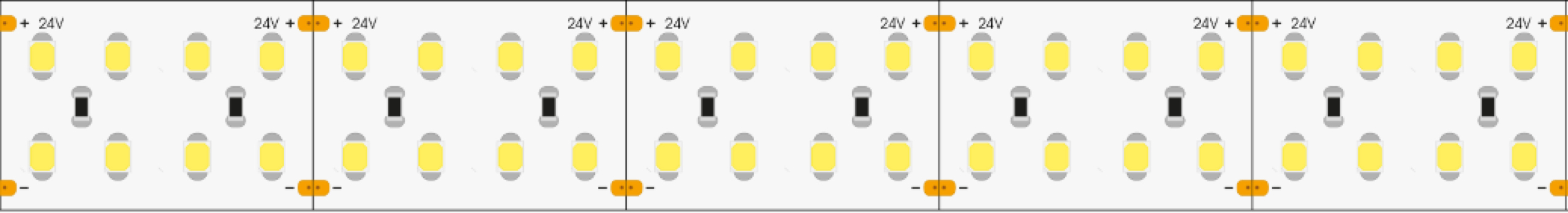 Ruban LED flexible 2835-240-F9-24V-30-20MM